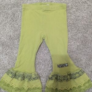Naartjie Lime Green Ruffle Leggings